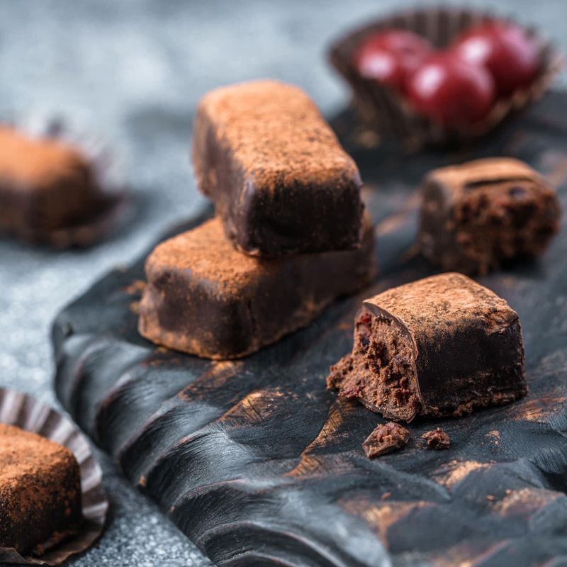 Трюфель с вишней, веган