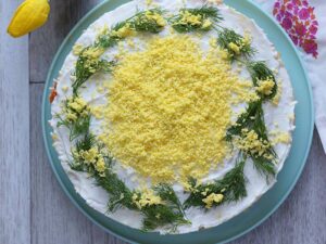 ПП-веган салат «Мимоза» с грибами